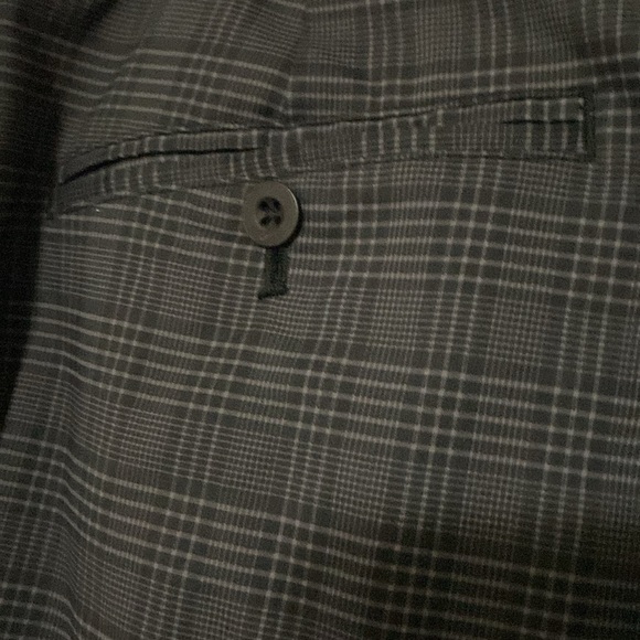 Nike Dry Fit Black Gray plaid Flat Front Shorts MENS size 40 Pockets clean - Picture 11 of 12